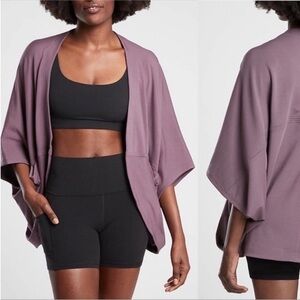 Athleta Nirvana Cocoon Wrap in Purple Size Large